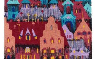 Город текстильных фантазий (1996). Шерсть, х/б, иск. волокна. Ручное ткачество.